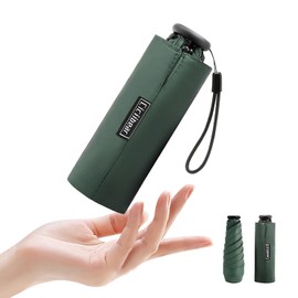 日傘 折りたたみ傘 超軽量 140g UVカット 遮光遮熱 折り畳み傘 コンパクト 折り畳み日傘 紫外線遮断 日焼け止め 晴雨兼用 携帯便利 (アーミーグリーン)