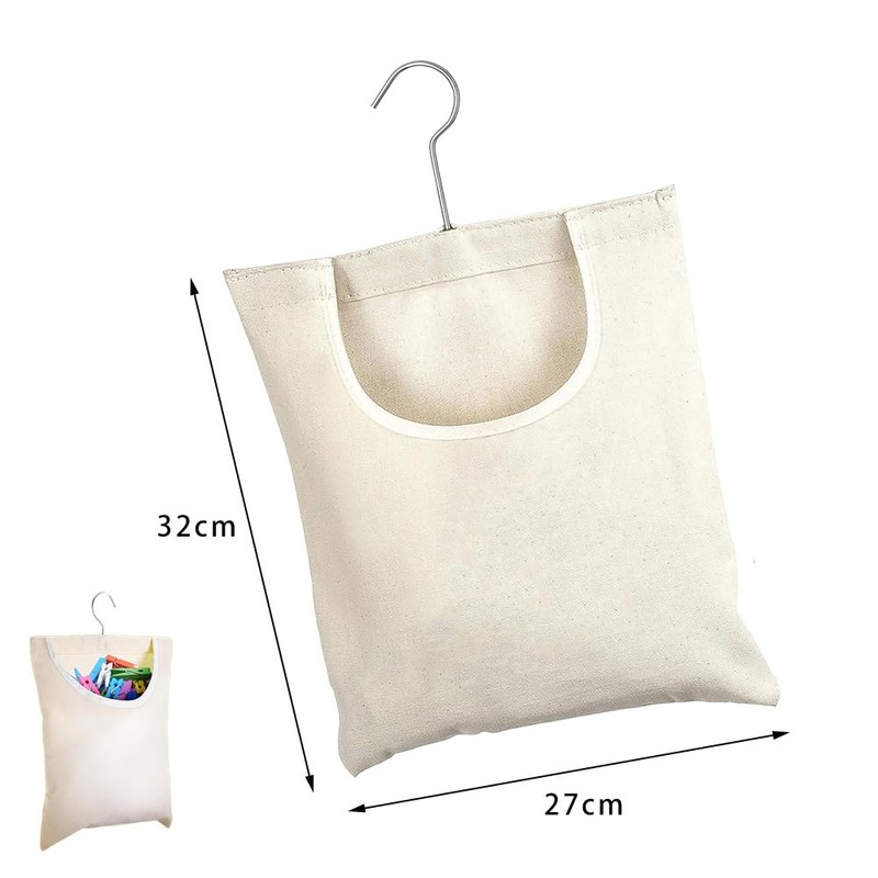 Clothes Peg Bag, Linen Peg Bag for Clothespins, Clothes Pegs