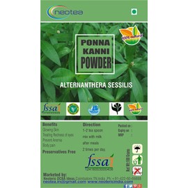 neotea Ponnanganni Powder | Alternanthera Sessilis | 500gm Pack of 1