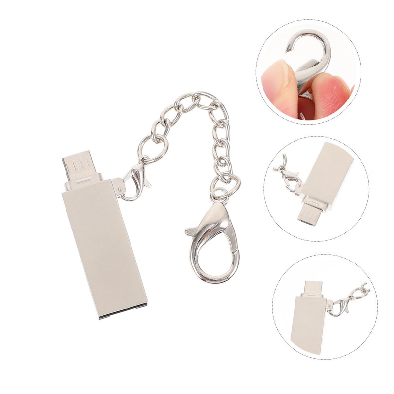 Tofficu 1Pc Reader Micro USB Adapter Portable Data Converter for