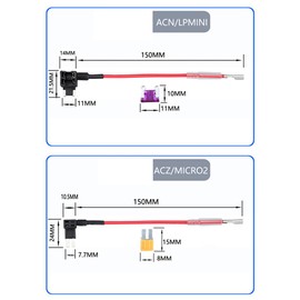 SUIOPPYUW Durable Type-C Hardwire Kit Fast Charging and Universal Compatibility Type-C Hardwire Kit for DashCam Portable, MINI Head