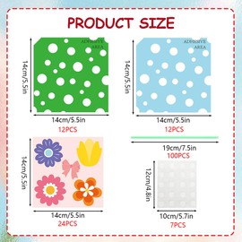 KLAZYUN Flower Bouquet Craft Kit, 24Pcs Birthday Flowers Bouquet Craft for Kids, Make Your Own Bunch of Flowers Teachers Appreciation Week DIY, Thankful Gift School Classroom Fun Activities, S803