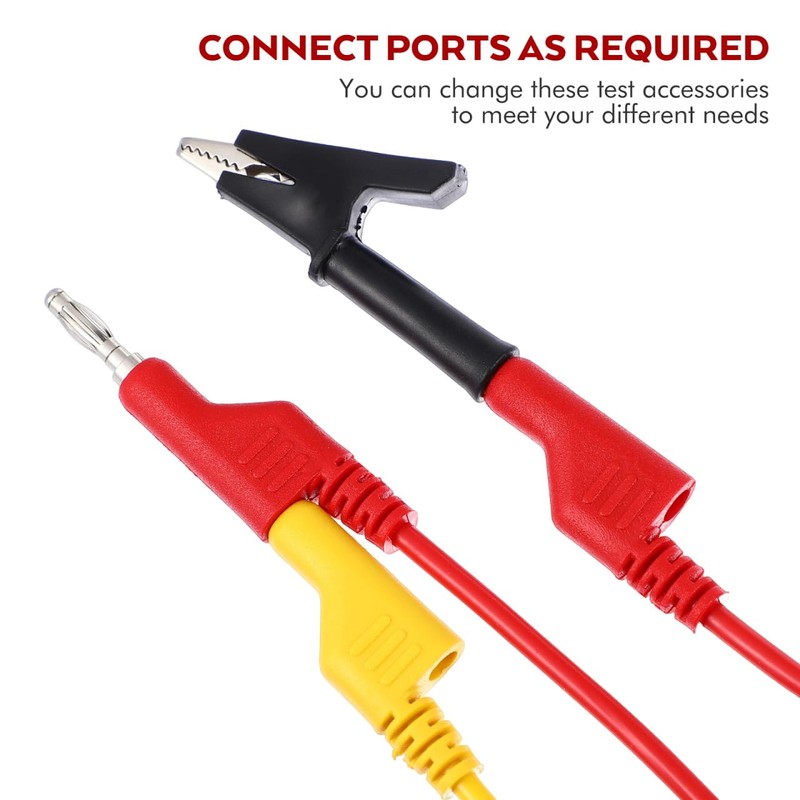 TEHAUX Banana Plug Test Leads Kit, Multimeter Test Lead Stackable