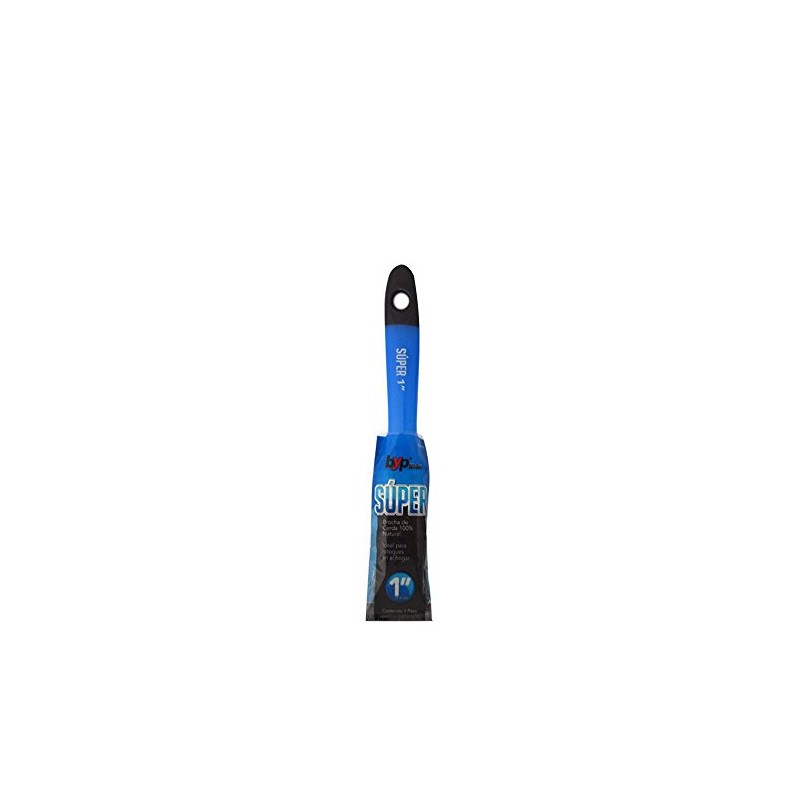 BYP Brocha La Super 1 Pulgada Cerda Natural Mango Compacto