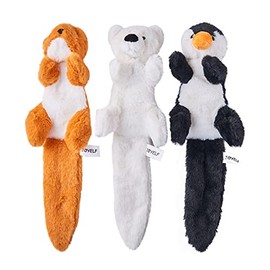 JOYELF Juguetes interactivos para Perros medianos y Grandes con Papel Que cruje y chirría - Pingüino, Oso Polar y Nutria