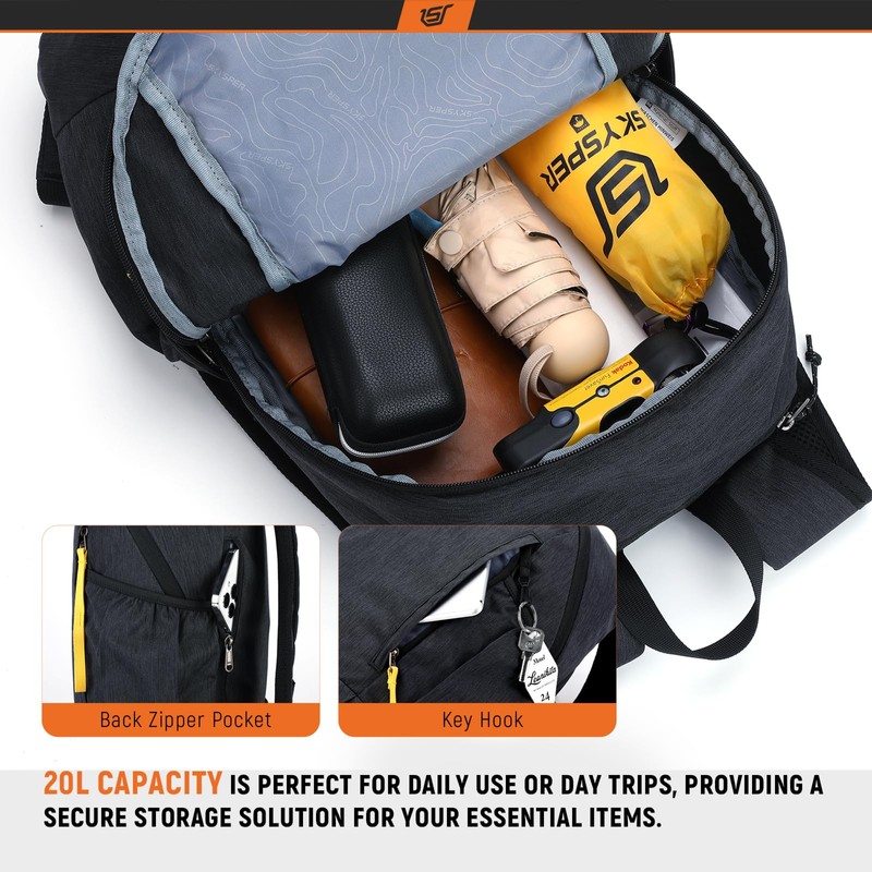SKYSPER Backpack 20L Men's Daypack Daypack Travel Backpack for Outdoor