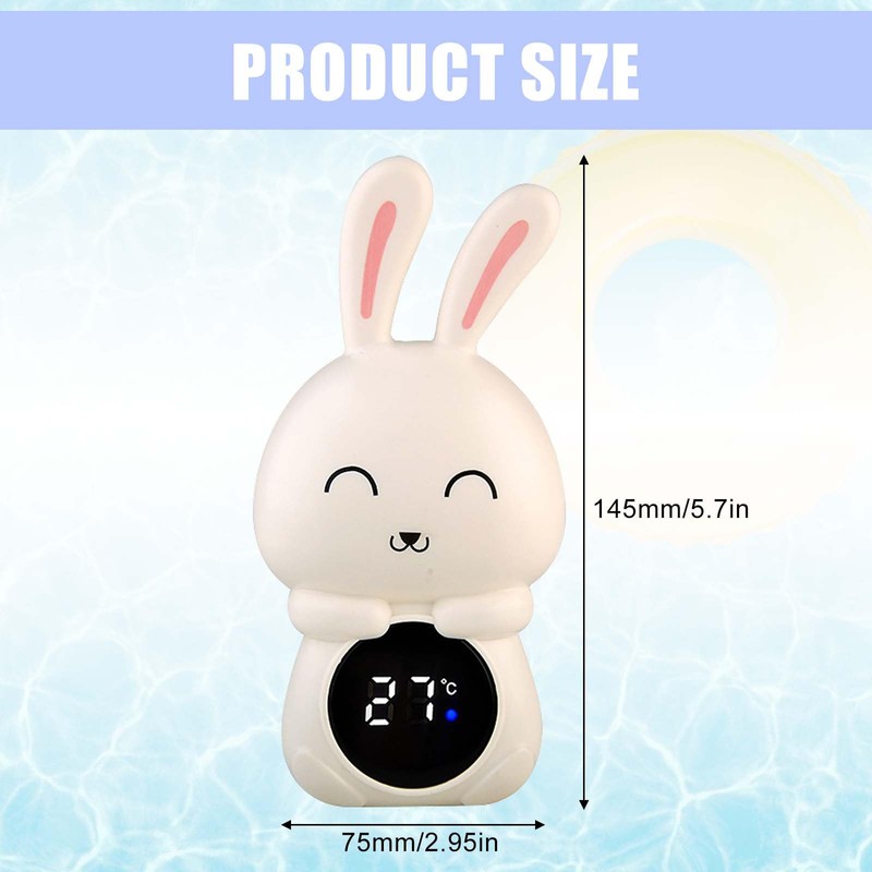 Digital Baby Bath Thermometer, Baby Accurate Water Thermometer with LED