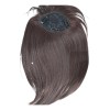 Vegas Extensión Toupe Peluquín Postizo Con Fleco Premium 34cm Clip