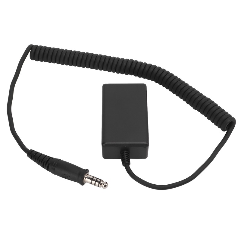 150cm/59.06in Universal Aviation Headset Cable Adapter Helicopter U174 Male to
