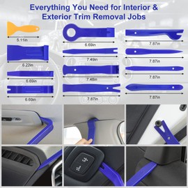 Trim Removal Tool Kit 250Pcs Car Removal Tool Kit Pry Tool Set Auto Clip Pliers Panel Door Radio Dash Window Bumper Adhesive Cable Clips Retainer Clip Set Terminal Removal Tool Set Fastener Remover