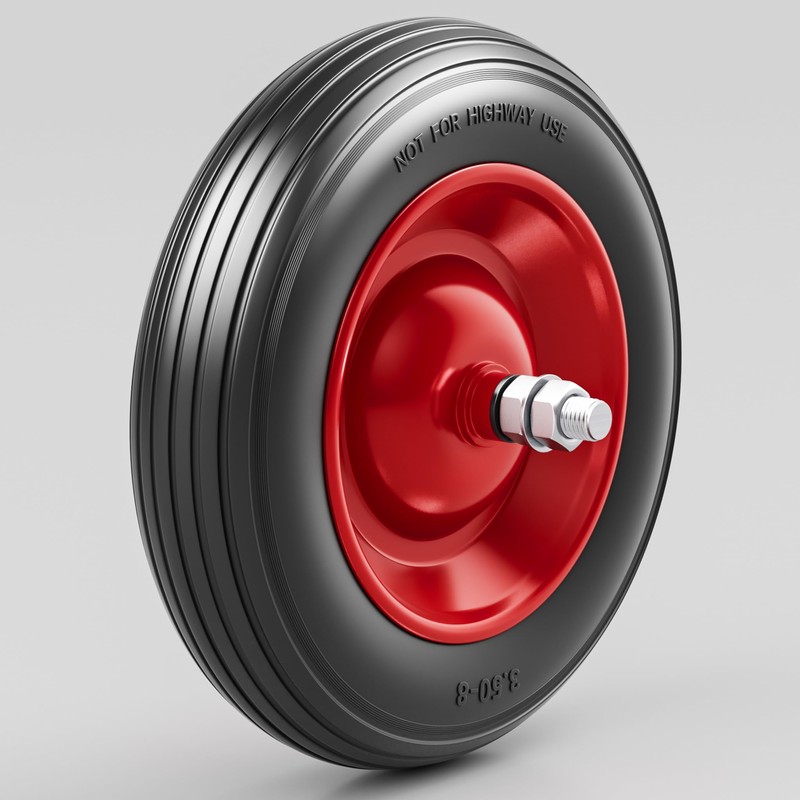 Standard Full-Floating Axle for Wheelbarrow Size 135x20 -120kg load