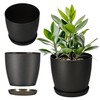 Kadax Flower pot, plant pot with saucer, round plastic matt