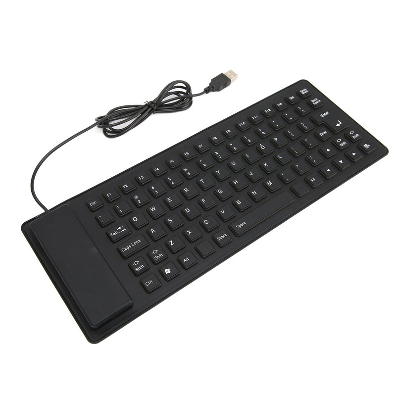 Foldable Silicone Keyboard 85 Keys Foldable Design Silent Wired Waterproof