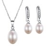 AAA Quality Freshwater Cultured Pearl Necklace & Earring Set -