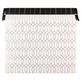 U Brands Modern Classic Fashion Hanging File Folders, Letter Size, Assorted Colors, 12 Pack