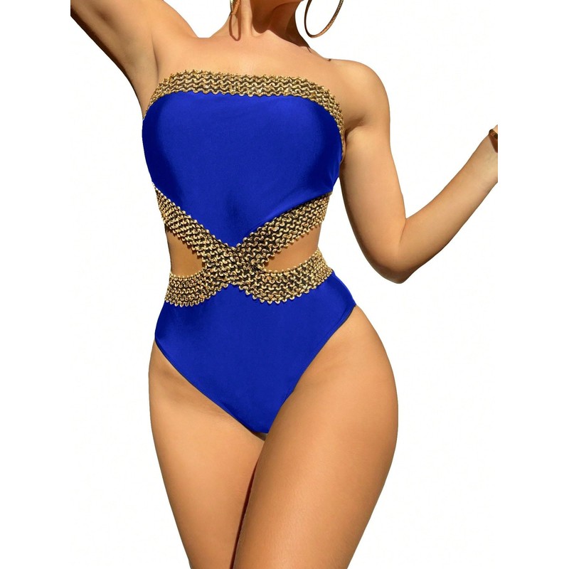 Milumia - Traje de baño de una pieza con detalle