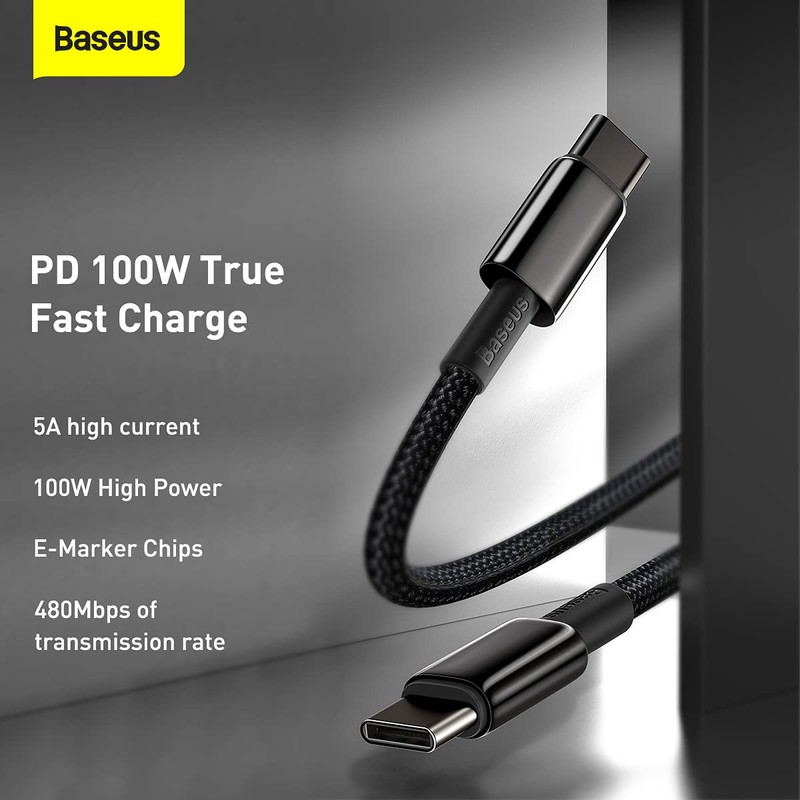 Baseus Cable de Tungsteno y Oro de Carga rápida y