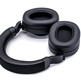 Yaowanguan Elite 85h Ohrpolster für Jabra Elite 85h Over-Ear Kopfhörer, Ersatz Elite 85h Ohrpolster aus Proteinleder mit Memory Schaumstoffpolstern, schwarz