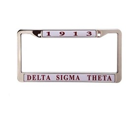 Delta Sigma Theta New Metal License Plate Frame
