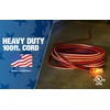 Southwire 2549SWUSA1 100-Feet Contractor Grade; 12/3 Extension Cord With Lighted