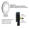 Youngtown 12888 Sweep Silent Clock Movement Mechanism with 2 Sets