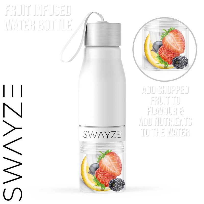 Water Bottle Fruit Infuser, BPA Free, Infusion Section, Fruit Squeezer