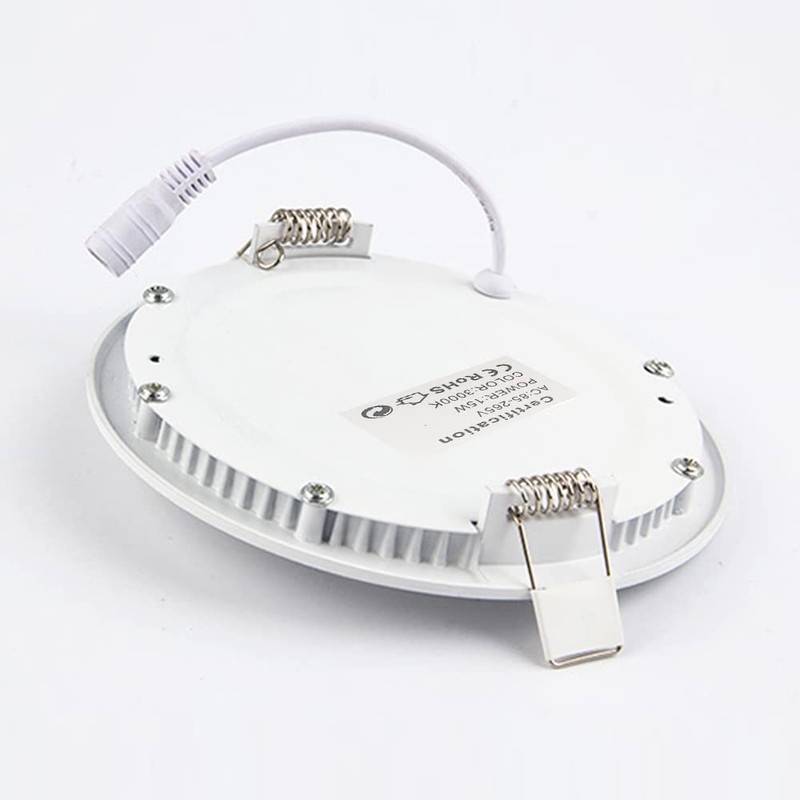 YULIN SUN 12W Round LED Ceiling Light Recessed Flat Panel