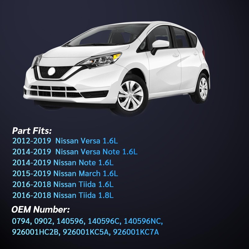 VrooDrive AC Compressor with Clutch for 2012-2019 For Nissan Versa