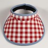 Sun Visors for Women Hat Clip-on Visor Hats Tartan Plaid