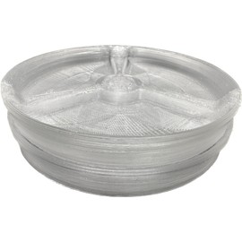2X Ultra Heavy Duty 4" Plastic Plant Saucer (Translucent) - Supports Heavy Pots up to 4" in Diameter at Base
