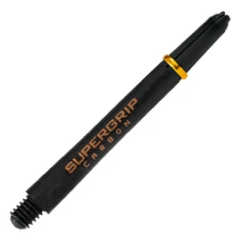 Harrows Supergrip Carbon Gold Shafts, Increased Aerodynamic Flow Dart Shafts, 3 Shafts Per Pack, 3 Packs Included (9 Shafts Total) (Midi)