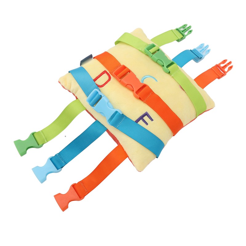 Elderly Dementia Pillow Buckle Release Colorful Straps Calming Comforting Sensory