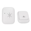 Self Powered Cordless Doorbell Waterproof Long Range Battery Free White