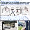 Haupowfo Universal Waterproof 12-24V AC/DC Metal Wired Keypad Stand Alone