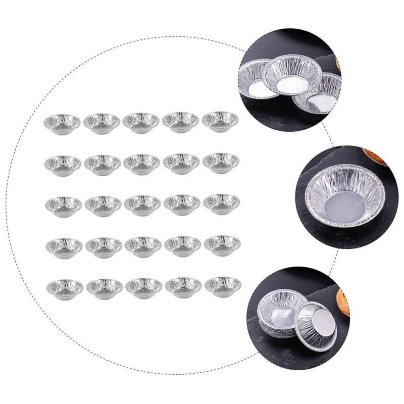 LABRIMP 200 Pcs Egg Tart Mold Pie Baking Dish with