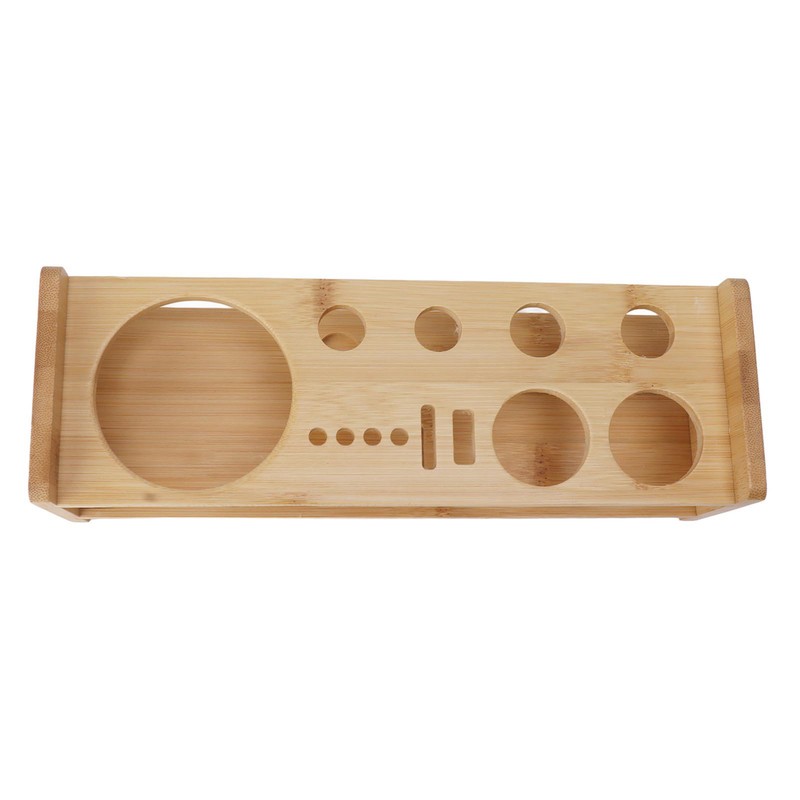 Bartender Kit Stand Large Capacity Space Saving Bamboo Wood Bartending