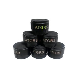 vlmits Tennis Racket Grip - Tacky Tennis Overgrips Tape Absorb Moisture Badminton Handle Tape Frosted Anti Slip Overgrip for Tennis Racquet Badminton Racquet Pickleball (Overgrip 6 Black)