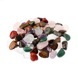 NKlaus 500 g Tumbled Stones Mix 15-25 mm Healing Stones Gemstones Decoration 14688