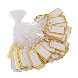IWOWHERO 500pcs Durable Handwrite Paper Price Tags for Jewelry Grocery Retail Signage Creative Design for Earrings Necklaces Bracelets for Shops Supermarkets