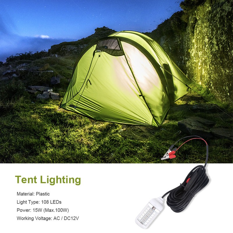 12V Outdoor LED Submersible Underwater Night Fishing Light Lamp (Blue)