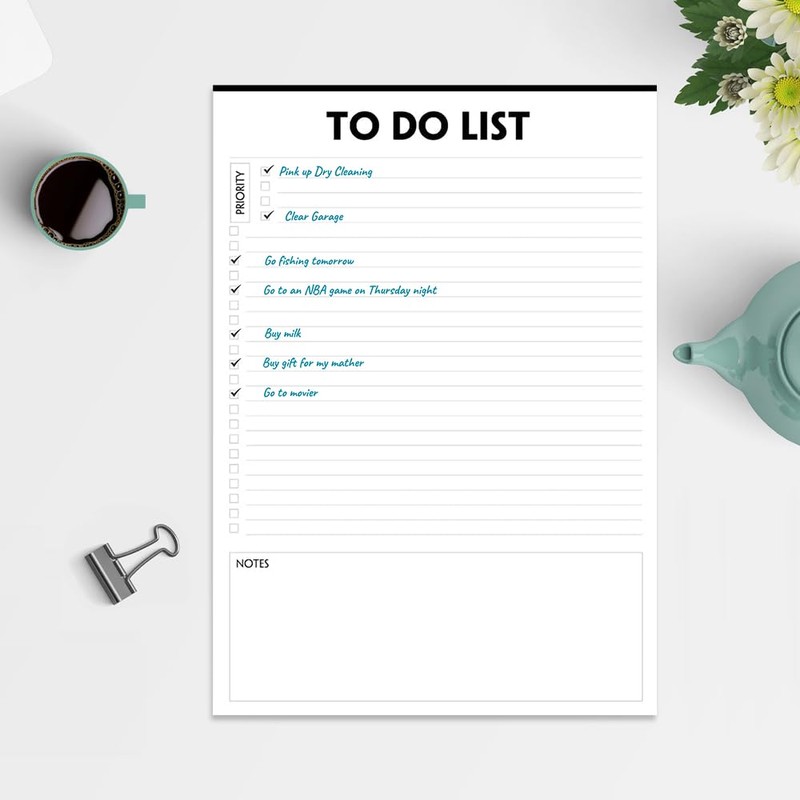 Nokingo (3 Packs) To Do List Notepad - 50 Sheets/Pad,