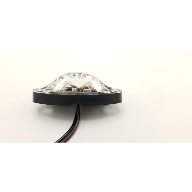 Red Clear LED Oval Dragon's Eye 2 Diode Red Marker