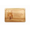 Siberian Husky Wooden Chopping Board 30 x 20 cm