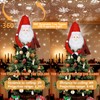 Christmas Santa Claus Tree Topper with Snowflake Projector Light, Rotating