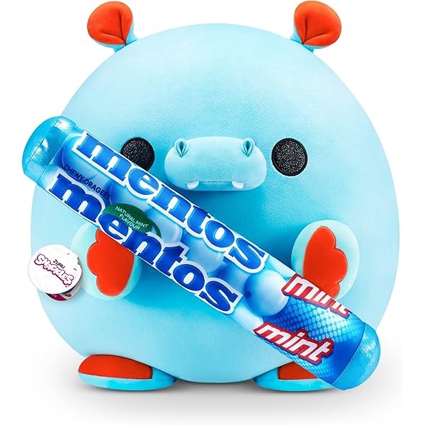 ZURU Snackles (Mentos Hippo Super Sized 14 inch Plush by