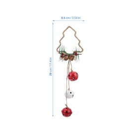 KOMBIUDA 3pcs Xmas Bell Ornaments Decorative Hanging Bells for Christmas Tree Festive Home Decor for Holiday Celebrations Suitable for Indoor Outdoor Use