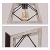 Q&S Rustic Farmhouse Ceiling Light Fixture Flush Mount Vintage Ceiling