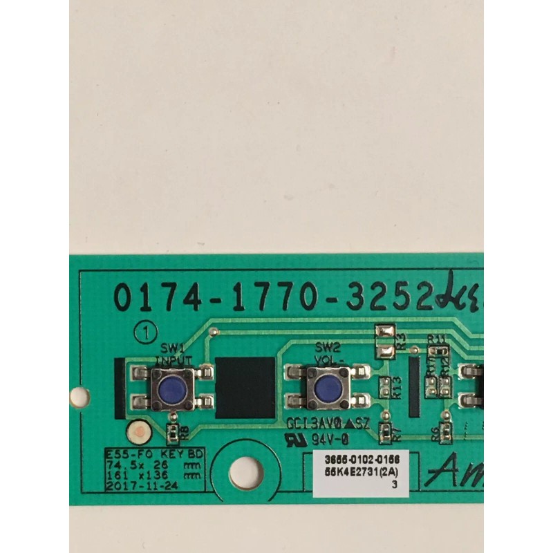 VIZIO D32H-G0 POWER BUTTON BOARD 0174-1770-3252