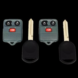 Aftermarket 2 Replacement Remotes + Keys For F-150 250 350 450 For Ford 3B GRAY CWTWB1U331