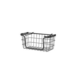 Oceanstar Stackable Metal Storage Set BSS1811 for Pantry, Countertop, Kitchen or Bathroom – Black, Set of 3 Wire Basket